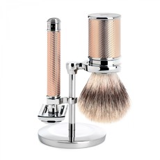 Shaving Set Traditional - Safety razor open comb - Fibre® - Rosegold