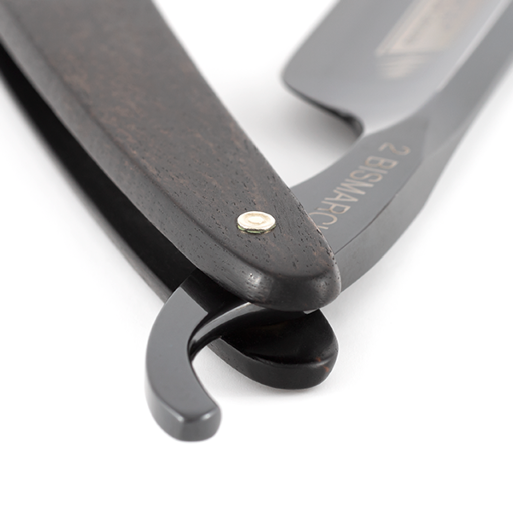 Straight Razor 6/8"Black ebony - Bismarck