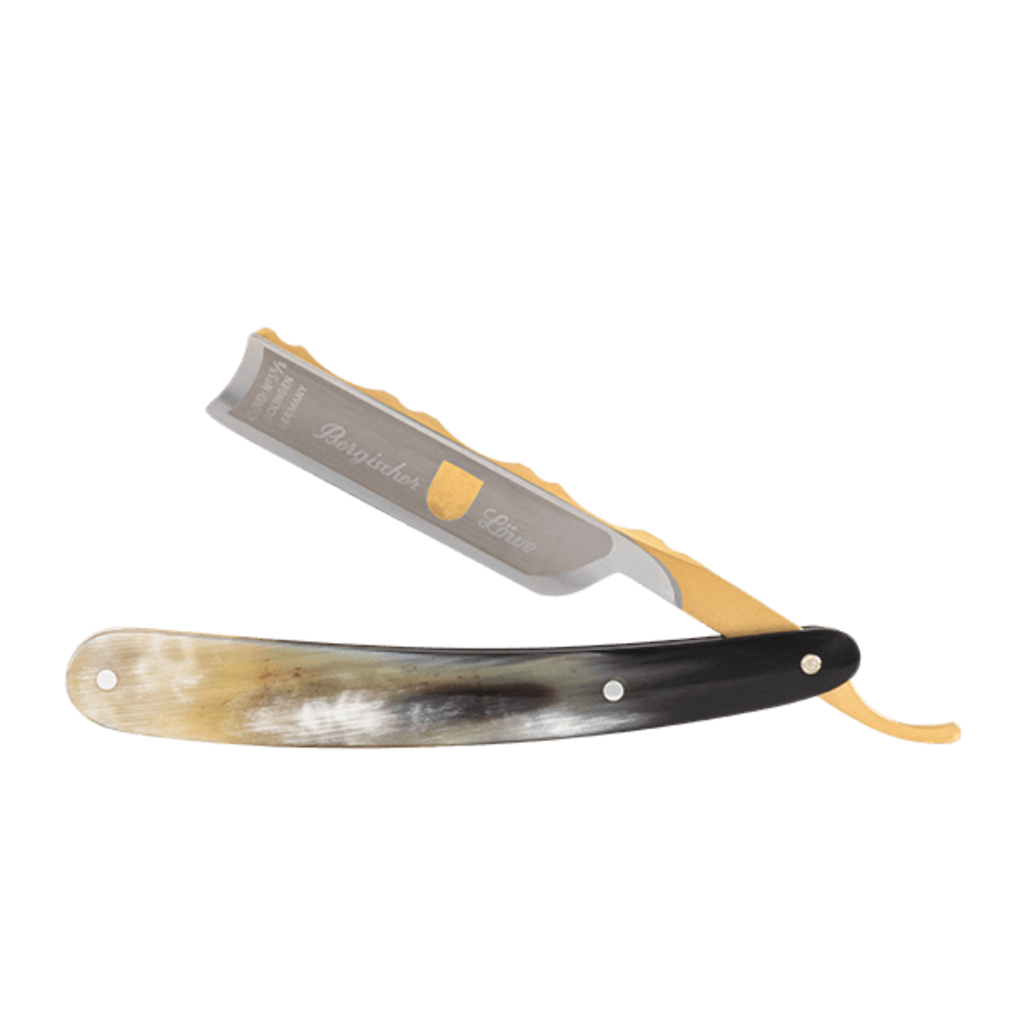 Straight Razor 5/8" African cowhorn - Bergischer Löwe