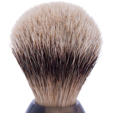 Shaving Brush Genuine Horn High Mountain White