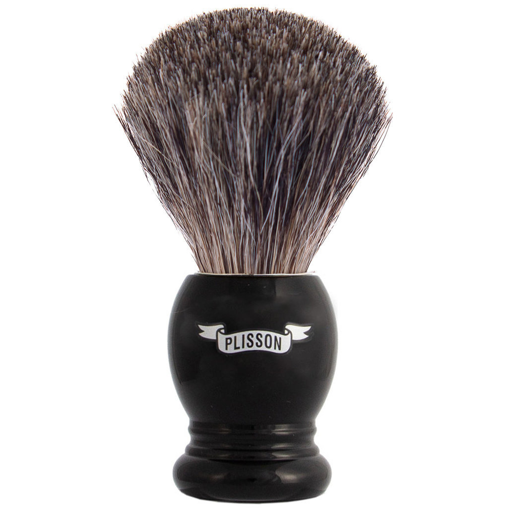 Shaving Brush Essential Black Russian Grey