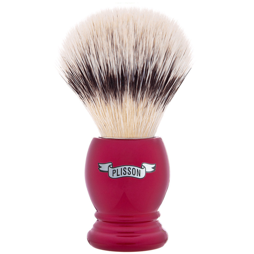 Shaving Brush Essential Red White Fibre