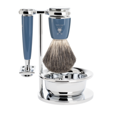 Shaving Set Rytmo 4-part - Petrol - Saf.Razor