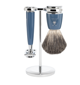 S81M228SR - Shaving Set Rytmo - Petrol - Saf.Razor - Badger