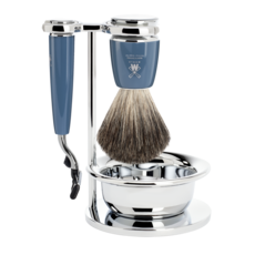 Shaving Set Rytmo 4-part - Petrol - Mach3®