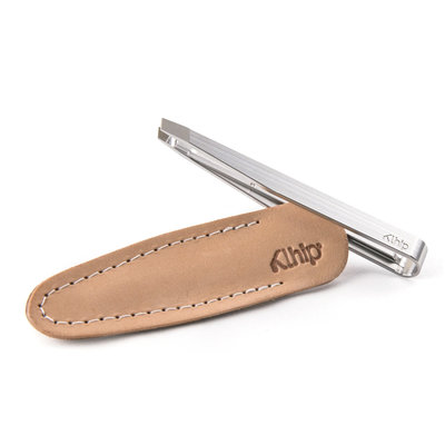 Klhip Ultimate Clipper Stainless Steel Ergonomically Correct Nail Clipper  with Handmade Leather Case