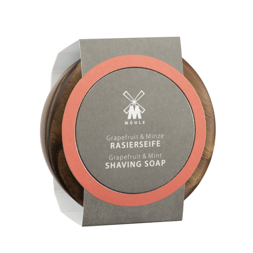 Grapefruit & Mint  Shaving Soap 65g Wood