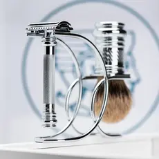 Shaving set Silvertip shaving brush and Safety Razor Chrome