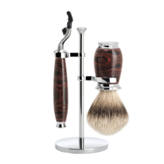 MÜHLE Shaving Set Purist 3-part - Ebonite - Mach3®