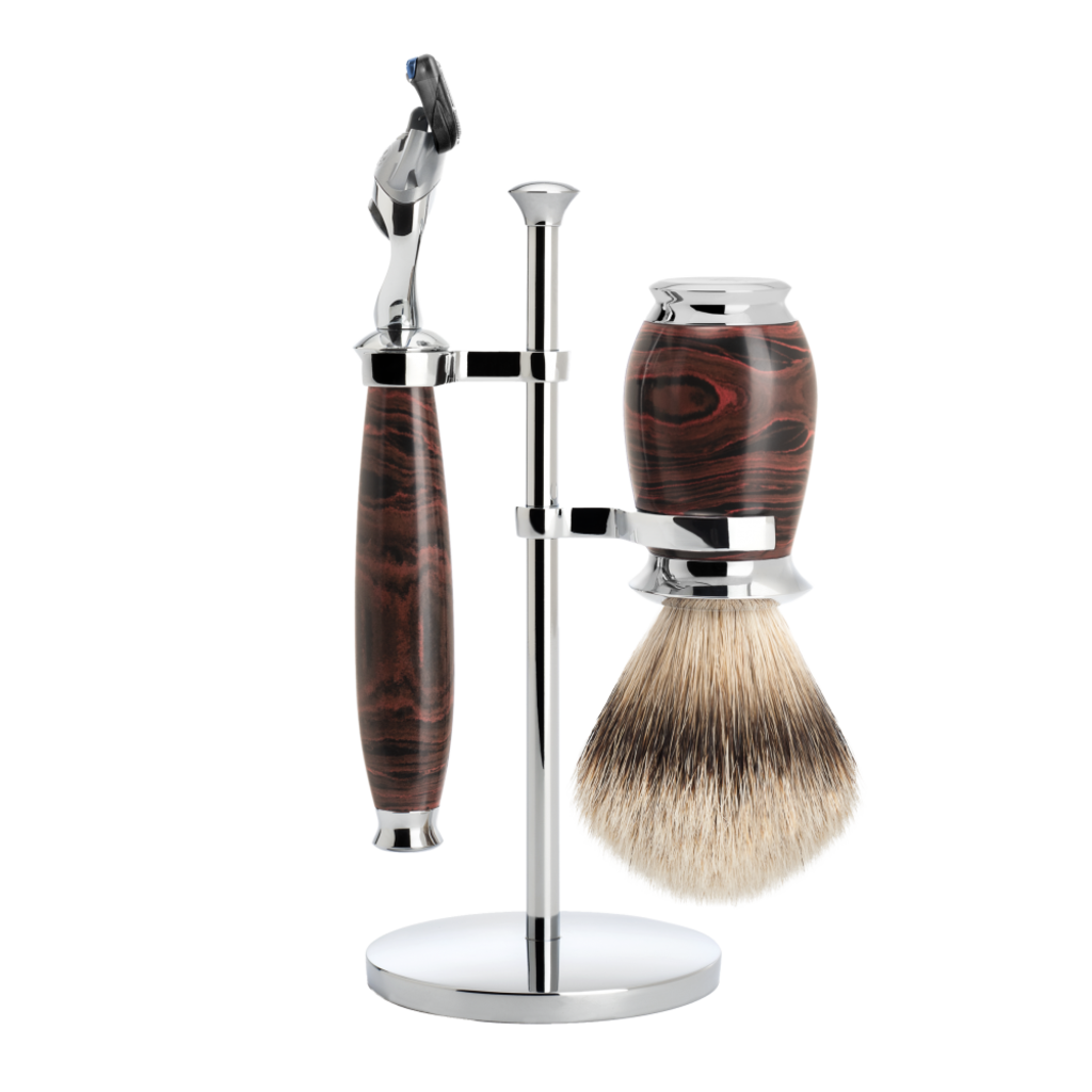 MÜHLE Shaving Set Purist 3-part - Ebonite - Fusion®