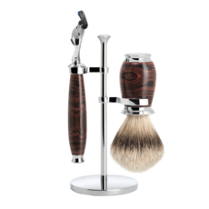 MÜHLE Shaving Set Purist 3-part - Ebonite - Fusion®