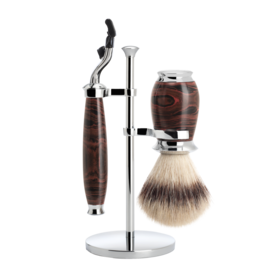 MÜHLE S31E58M3 - Shaving Set Purist - Ebonite - Mach3® - Fibre®