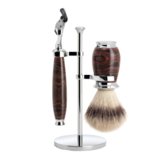 MÜHLE Shaving Set Purist 3-part - Ebonite - Fusion®