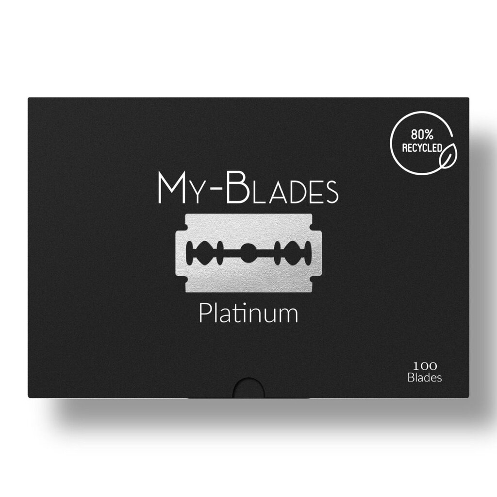 My-Blades 100 Double Edge Blades Platinum (10x10)