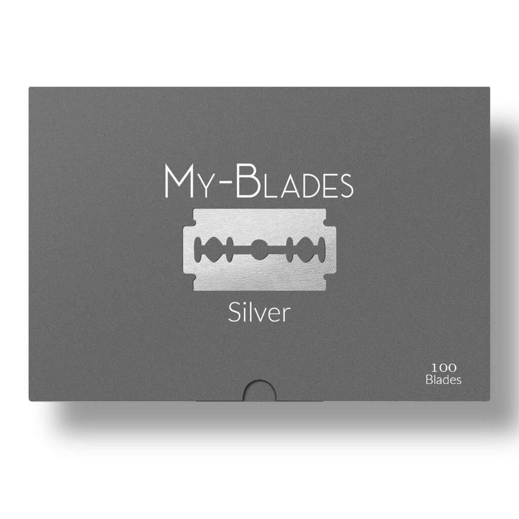 My-Blades 100 Double Edge Blades Silver (10x10)