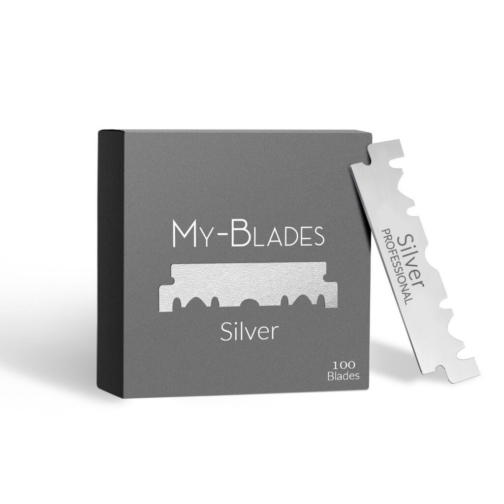 My-Blades 100 Single Edge Blades Silver