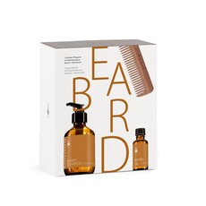 Beard Care Gift Set, 4-Piece, Service Tree and Walnut Wood, Vegan