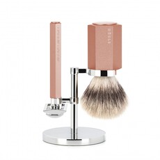 Shaving Set Hexagon Sunrise with Silvertip Fibre® Shaving Brush