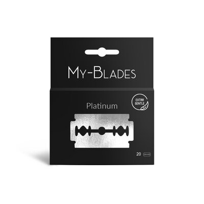 My-Blades MYBL-PLAT-DB -20 Double Edge Blades Platinum (2x10)