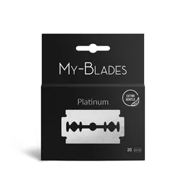 My-Blades MYBL-PLAT-DB - 20 Double Edge Blades Platinum (2x10)