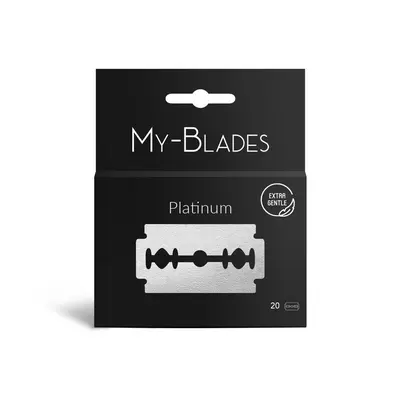 My-Blades MYBL-PLAT-DB -20 Double Edge Blades Platinum (2x10)