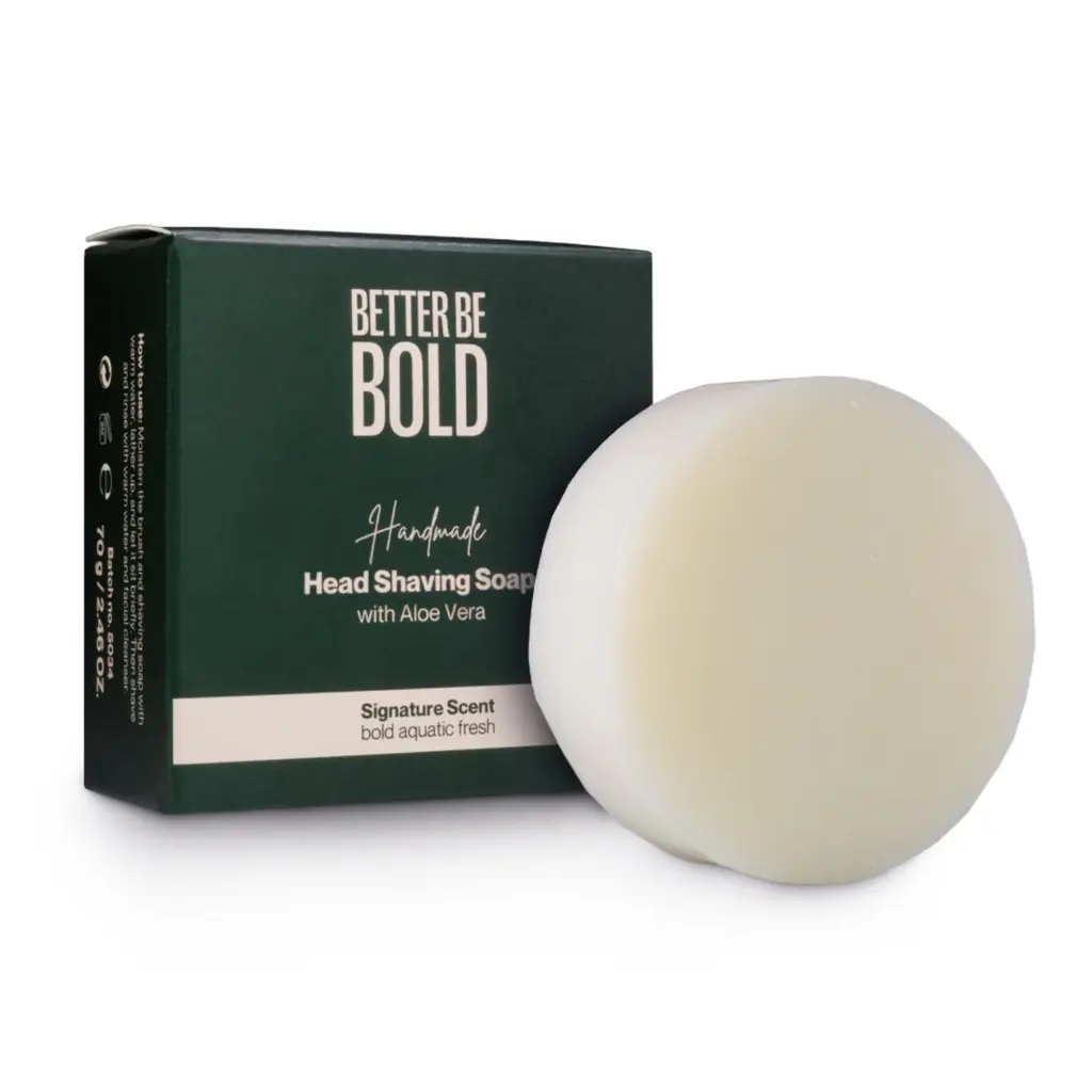 Bald head shaving soap with aloe vera 70g