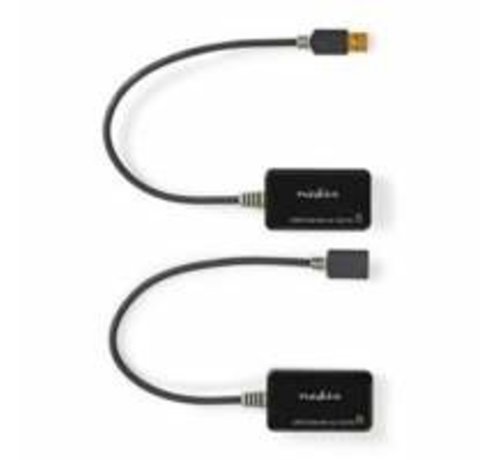 Nedis CCBW60EXTBK500 kabeladapter/verloopstukje USB A RJ45 Z