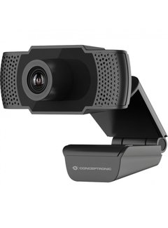 OEM Conceptronic AMDIS webcam 2 MP 1920 x 1080 Pixels USB 2.0 Zwart