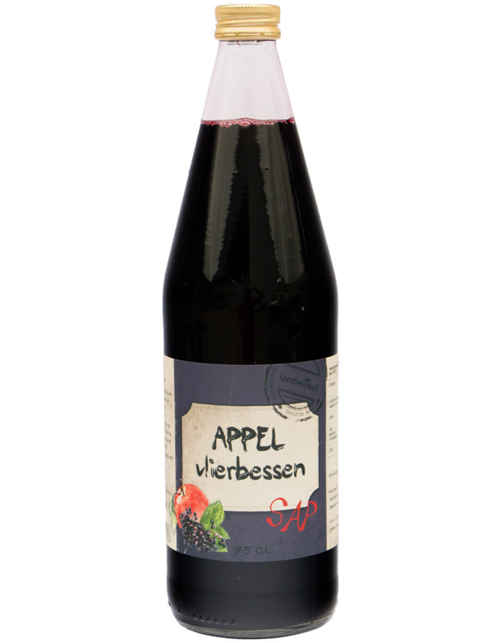 Landwinkel Appel vlierbessap 0,75 ltr