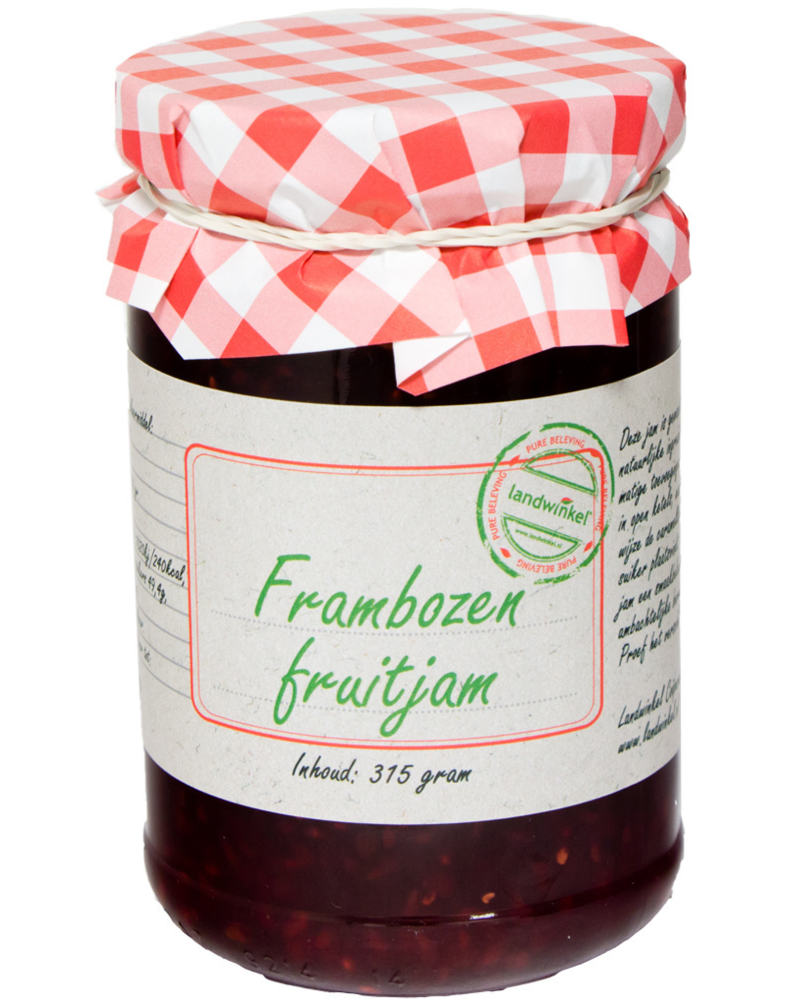 Landwinkel Frambozen fruitjam 315 gr