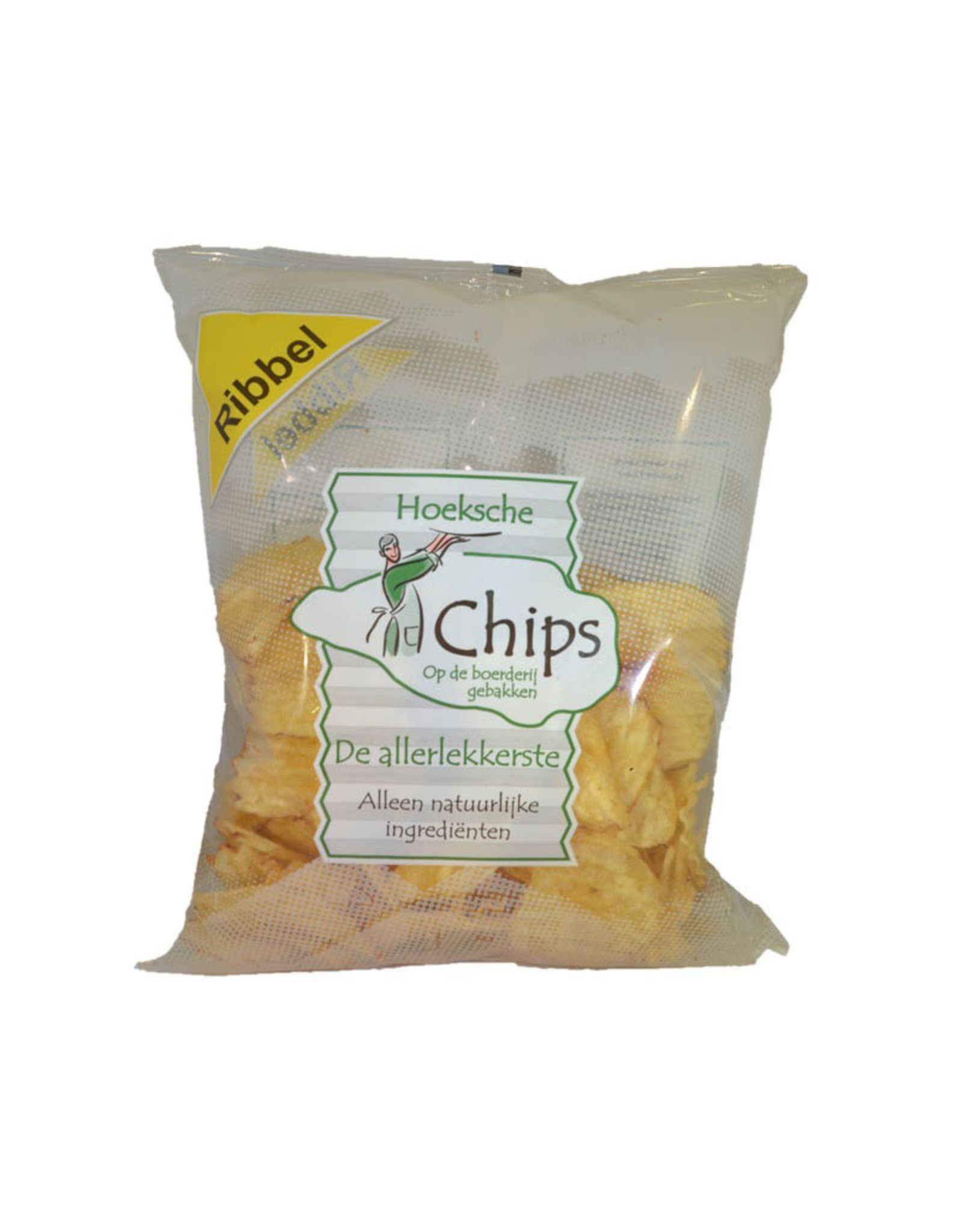 Hoeksche Waard Chips zeezout Ribbel 150 gr