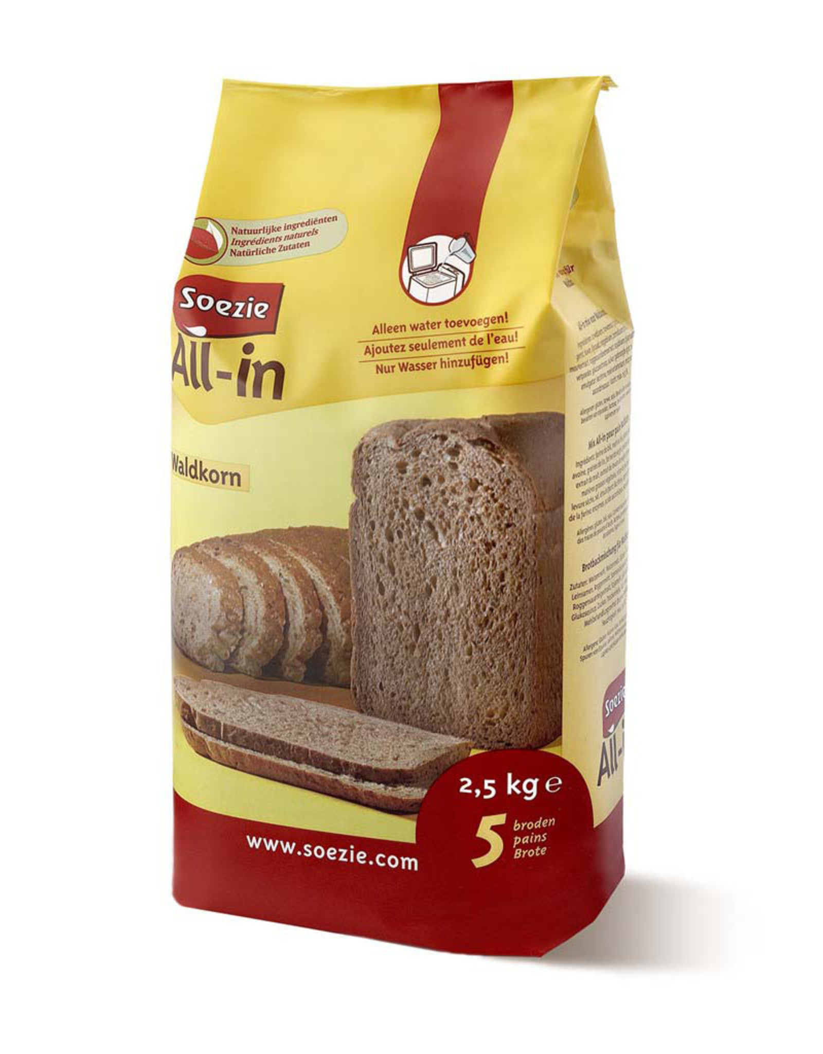 Soezie All-in voor waldkorn-brood 2,5 kg
