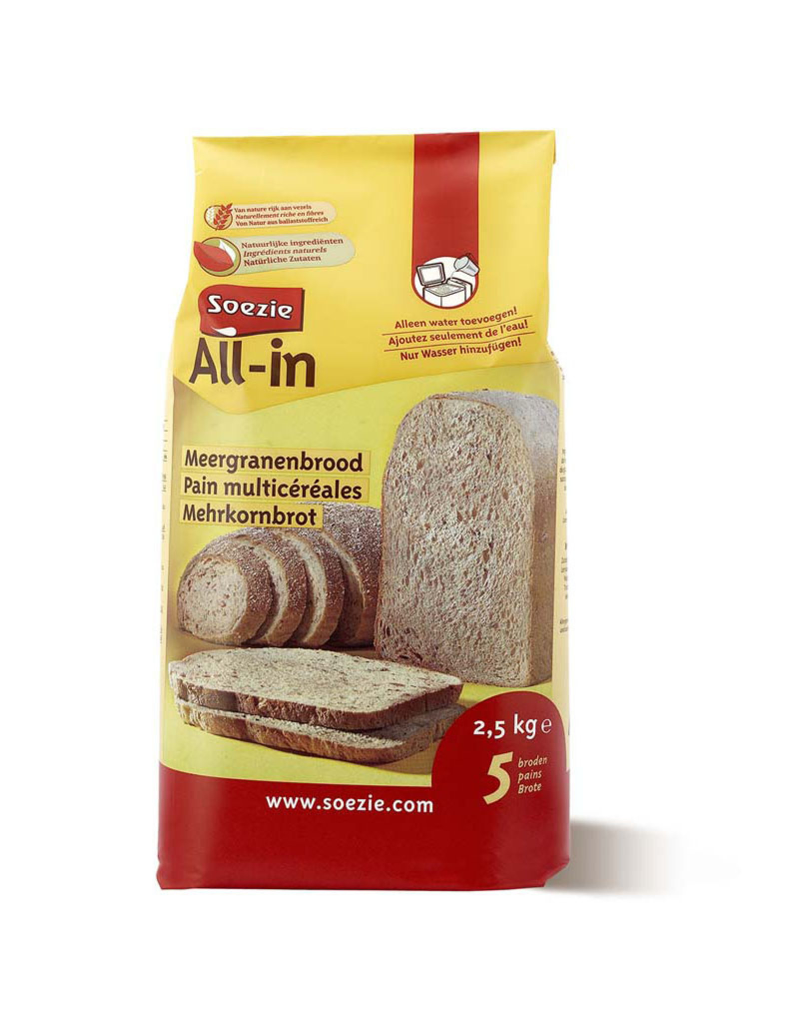 Soezie All-in voor meergranenbrood 2,5 kg