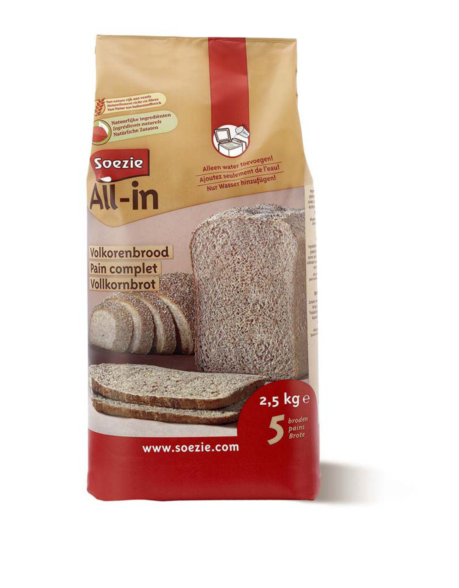 Soezie All-in voor volkorenbrood 2,5 kg