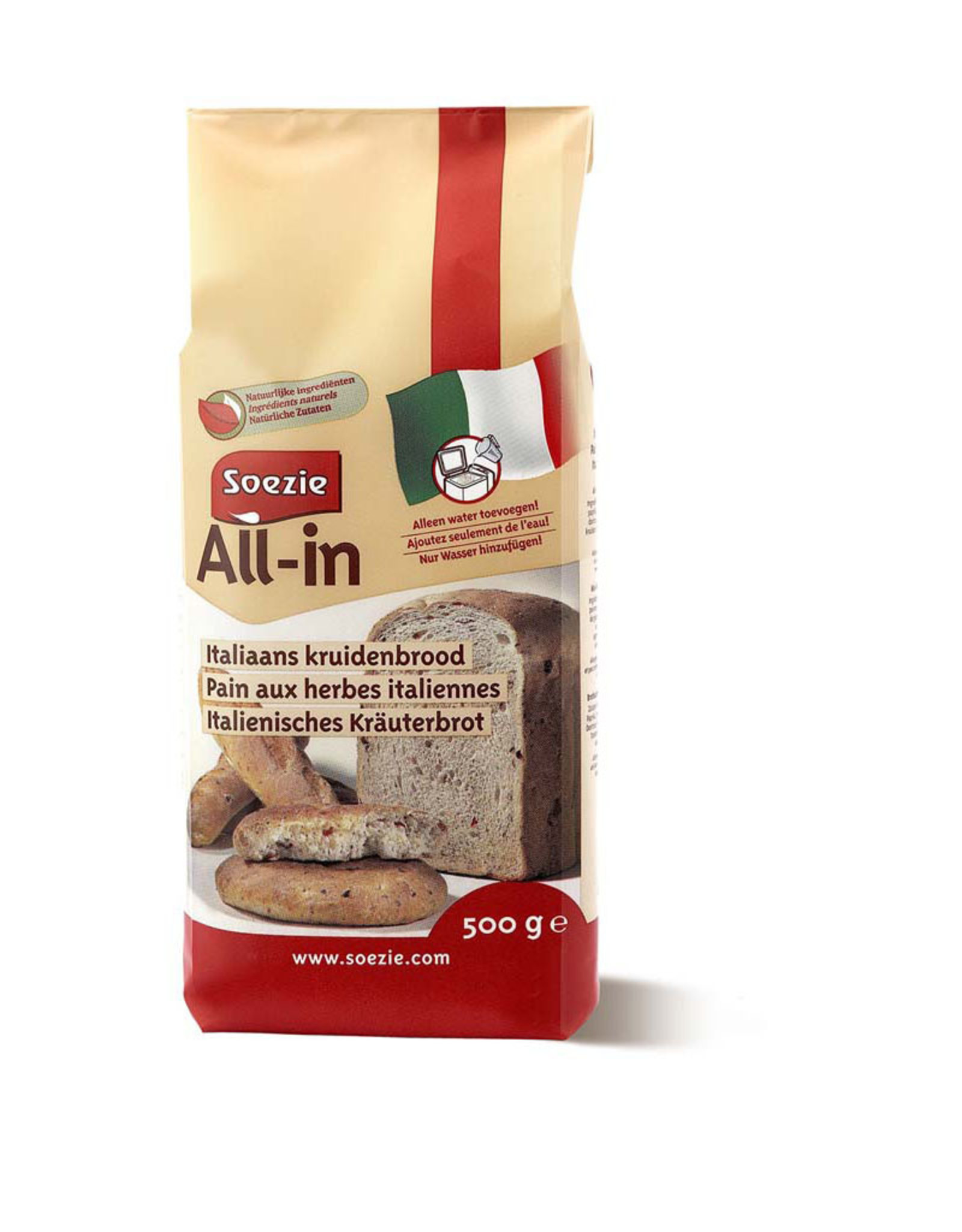 Soezie All-in voor italiaans kruidenbrood 0,5 kg