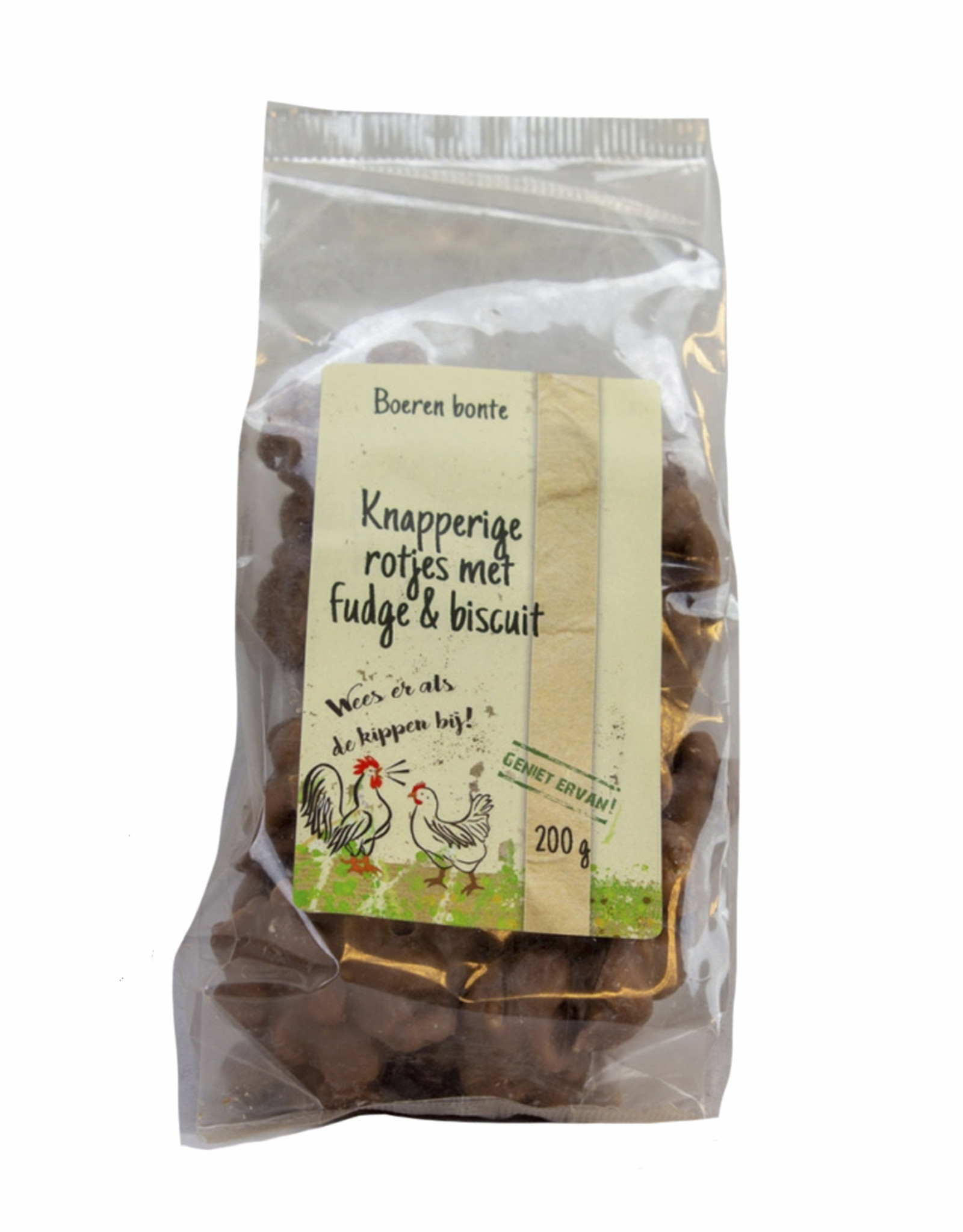 Landwinkel Boeren bonte knapperige rotsjes met fudge en biscuit 200 gr