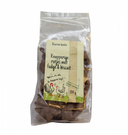 Landwinkel Boeren bonte knapperige rotsjes met fudge en biscuit 200 gr
