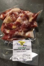 Mager spek dobbelsteen vacuum verpakt