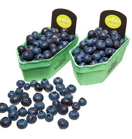 Blauwe bessen per bakje