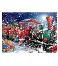 Diamond Painting 30 x 20 cm 	Kerst - Y777-5- vierkante steentjes -