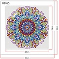 basetrade Diamond Painting 30 x 30 cm -  mandala - R8465- glittersteentjes