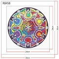 basetrade Diamond Painting 30 x 30 cm -  mandala - R8458 - glittersteentjes