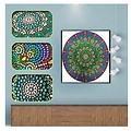 basetrade Diamond Painting 30 x 30 cm -  mandala - R8351 - glittersteentjes