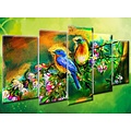 basetrade Diamond Painting - Vijfluik -vogels F2824 - vierkante steentjes