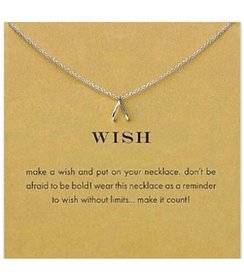 Make a Wish - wish-  Geluk ketting - Vriendschap  - Liefde - Kado idee