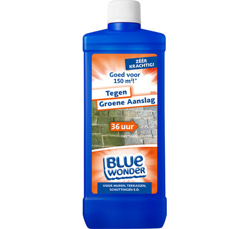 Blue Wonder Blue Wonder Tegen Groene Aanslag-reiniger Voordeelverpakking - 6x 750 ml fles met dop omdoos (4,5 L)