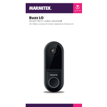 Marmitek Smart Wi-Fi video doorbell - HD 1080p camera | motion detection | recording - 4x omdoos