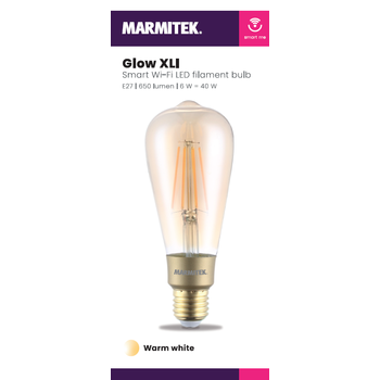 Marmitek Smart Wi-Fi LED filament bulb XL - E27 | 650 lumen | 6 W = 40 W - 1 stuk
