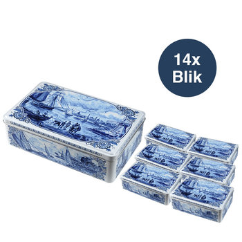 Hellema Hellema Speculaas en boîte Delft Blue - 14 x 415 grammes grand emballage