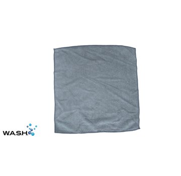 W.A.S.H. W.A.S.H. POETSDOEK Microfiber Stof Grijs 40x40 cm - 1 stuk